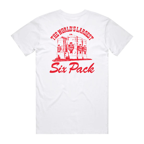 WORLD'S LARGEST SIX PACK TEE - WHITE