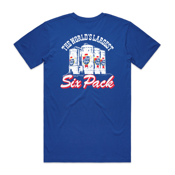 WORLD'S LARGEST SIX PACK TEE - ROYAL BLUE