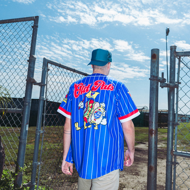 OLD STYLE x VIENNA BEEF BASEBALL JERSEY - BLUE