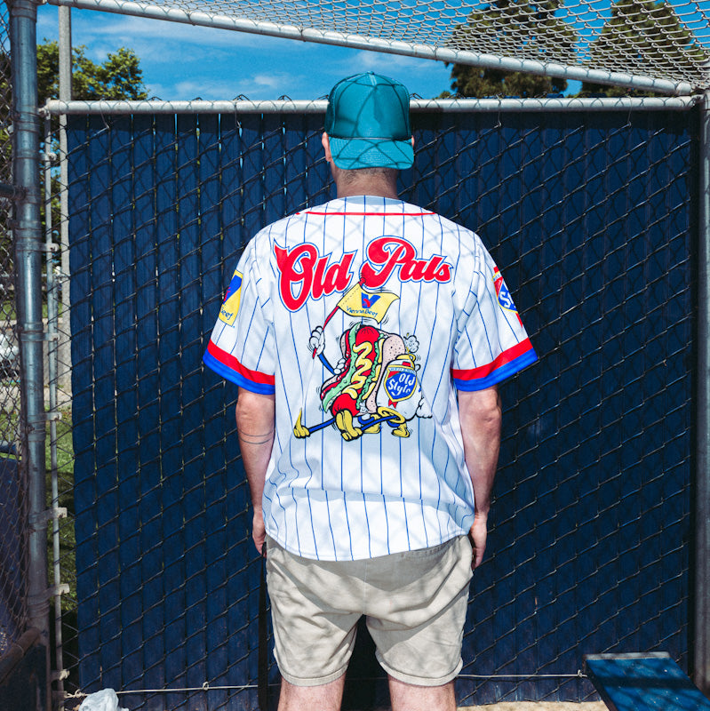 OLD STYLE x VIENNA BEEF BASEBALL JERSEY - WHITE