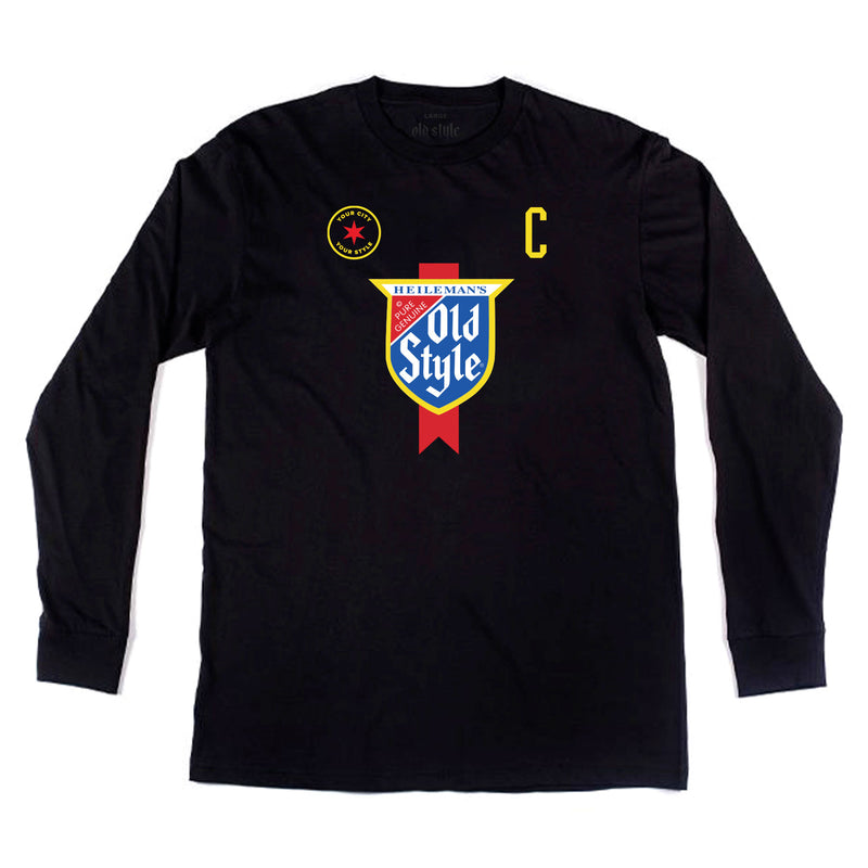 Old Style Hockey Jersey Long Sleeve T-Shirt