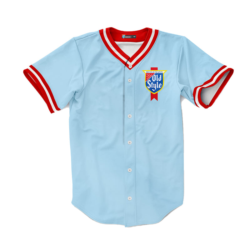 front of button up jersey with old style logo pocket